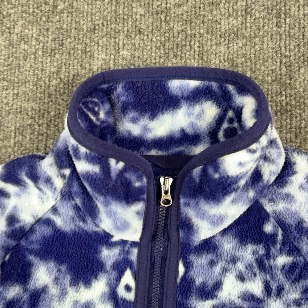 Columbia Fleece Jacket Girls XS 6/6X Blue Disney Frozen II Tie Dye Full Zip